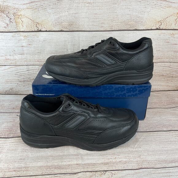 SAS Journey Mens Sz 14.5 WW Black Leather Shoes - Picture 1 of 10